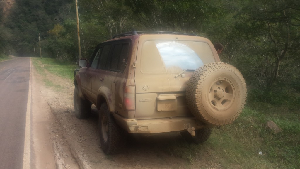 Bolivian roads, after we finally found actual pavement.